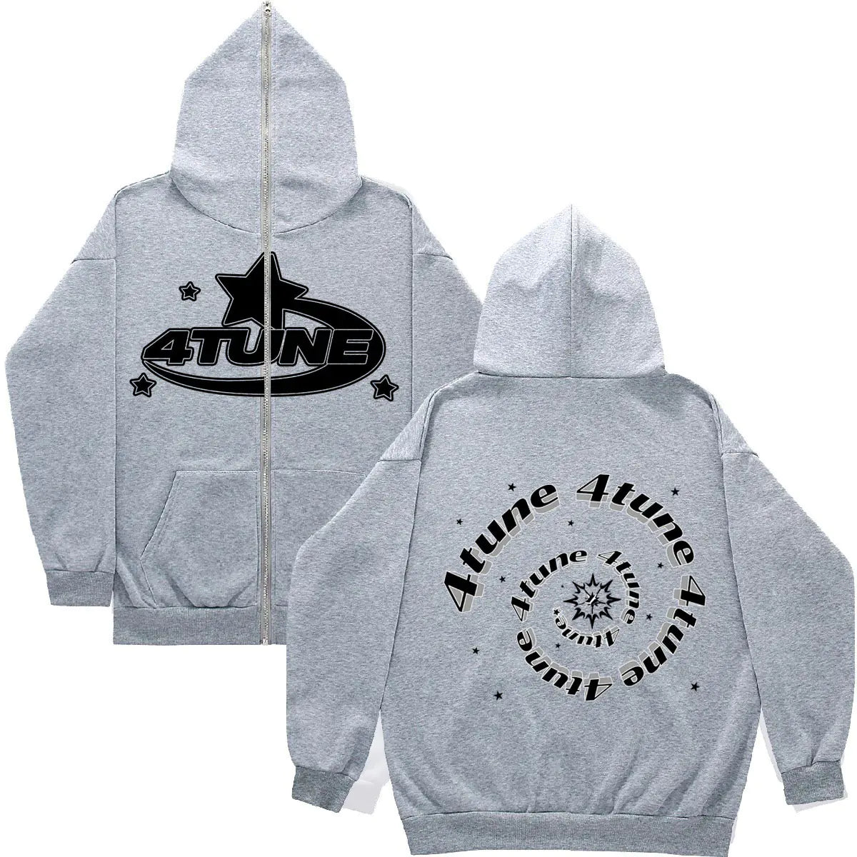 2023 Y2K Style Men's Full-Zip Hoodie Casual Jacket