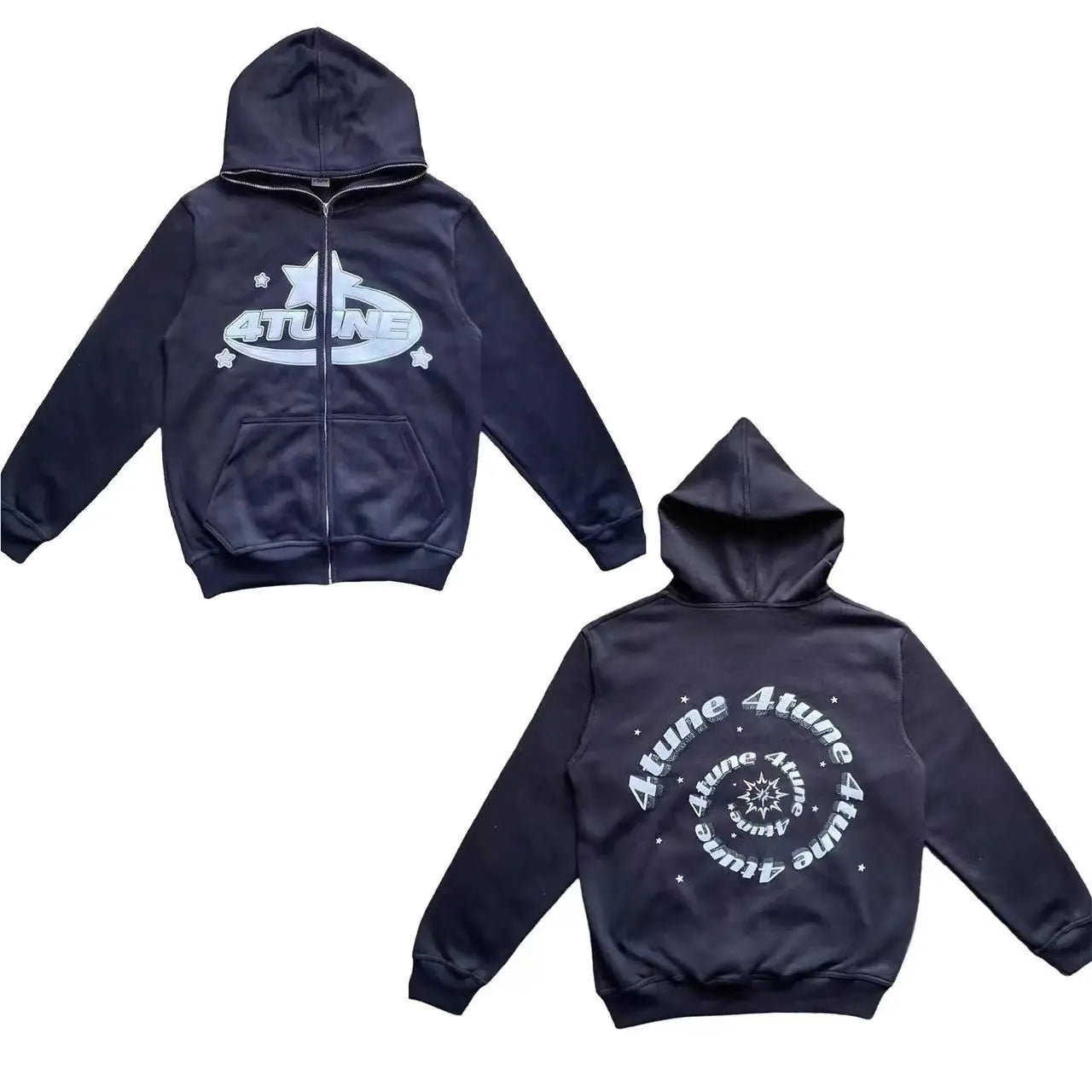 2023 Y2K Style Men's Full-Zip Hoodie Casual Jacket